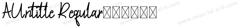 AUntitle Regular字体转换